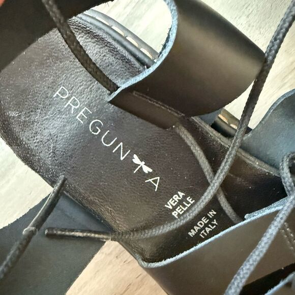 PREGUNTA Leather Sandals - Picture 2 of 3